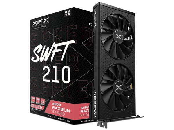 Tarjeta de Video XFX RX 6600 SPEEDSTER SWFT 210, 8GB GDRR6, 1 x HDMI, 3 x DisplayPort, PCI Express 4.0.