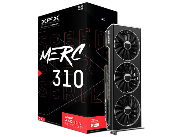 Tarjeta de Video AMD Radeon RX 7900 XTX XFX Speedster Merc 310, 24GB GDDR6, 1xHDMI, 3xDisplayPort, PCI Express 4.0. Color Negro.
