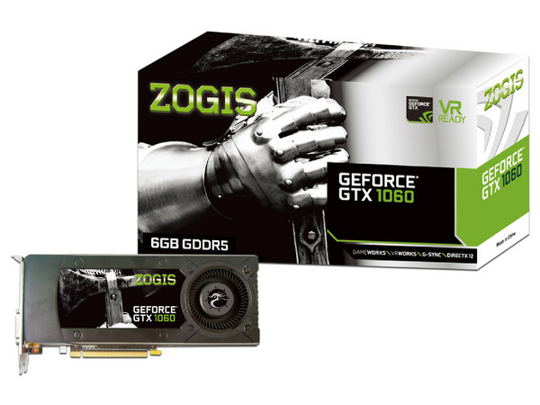 Tarjeta de Video NVIDIA GeForce GTX 1060 ZOGIS, 6GB GDDR5, 1xHDMI, 1xDVI, 1xDisplayPort