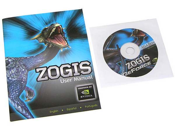 T. de Video ZOGIS NVIDIA GeForce 7600GS con 512MB, Salida a TV. Puerto PCI Express x 16
