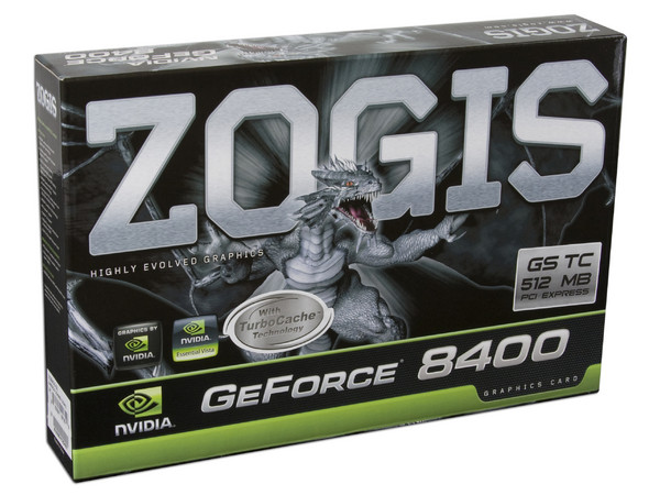 Tarjeta de Video ZOGIS NVIDIA GeForce 8400GS, 256MB DDR2 (con TurboCache hasta 512MB), Salida a TV, 100% compatible con DirectX 10. Puerto PCI Express x16