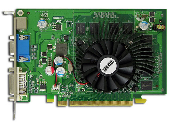 Tarjeta de Video ZOGIS NVIDIA GeForce 8500GT, 256MB DDR2, Salida a TV, 100% compatible con DirectX 10. Puerto PCI Express 16x