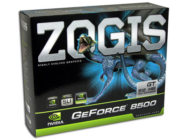 Tarjeta de Video ZOGIS NVIDIA GeForce 8500GT, 512MB DDR2, Salida a TV, 100% compatible con DirectX 10. Puerto PCI Express x16