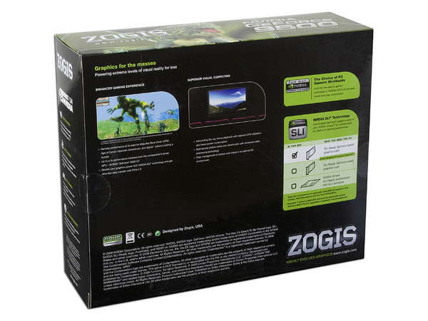 Tarjeta de Video ZOGIS NVIDIA GeForce 9500GT, 1GB DDR2, Salida a TV, Puerto PCI Express x16