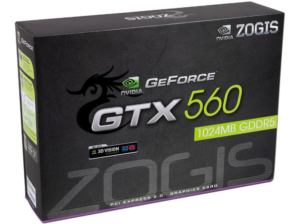 Tarjeta de Video ZOGIS nVidia GeForce GTX 560, 1GB GDDR5, MiniHDMI, Dual DVI, Puerto PCI Express 2.0 