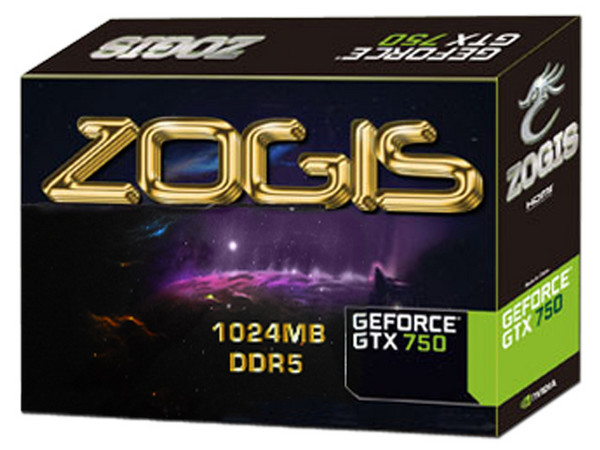 Tarjeta de Video ZOGIS NVIDIA GeForce GTX 750, 1 GB DDR5, Mini HDMI, DVI, PCI Express x16 3.0.