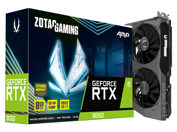 Tarjeta de Video NVIDIA GeForce RTX 3050 ZOTAC TWIN EDGE AMP, 8GB GDDR6, 1xHDMI, 3xDisplayPort, PCI Express 4.0.