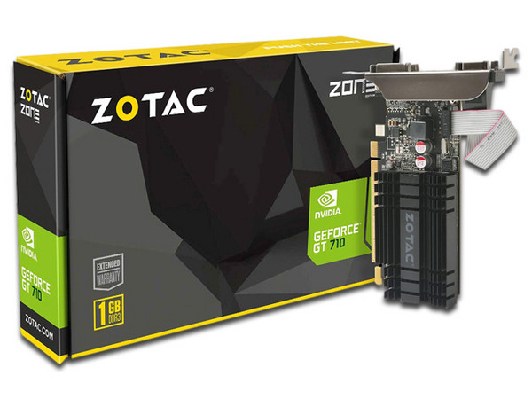 Tarjeta de Video NVIDIA GeForce GT 710 ZOTAC, 1GB GDDR3, 1xHDMI, 1xDVI, 1xVGA, PCI Express 2.0.