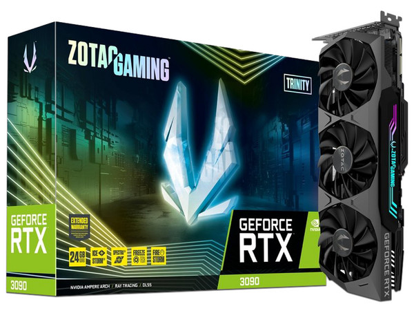 Tarjeta de Video NVIDIA GeForce RTX 3090 ZOTAC Trinity, 24GB GDDR6X, 1xHDMI, 3xDisplayPort, PCI Express x16 4.0
