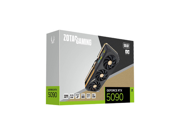 Tarjeta de Video NVIDIA GeForce RTX 5090 ZOTAC SOLID OC, 32GB GDDR7, 1xHDMI, 3xDisplayPort, PCI Express 5.0.