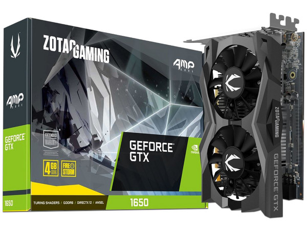 Tarjeta de Video NVIDIA GeForce GTX 1650 ZOTAC AMP Core, 4GB GDDR6, 1xHDMI, 1xDVI, 1xDisplayPort, PCI Express 3.0