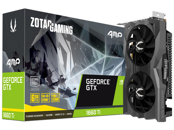 Tarjeta de Video NVIDIA GeForce GTX 1660 Ti ZOTAC AMP, 6GB GDDR6, 1xHDMI, 3xDisplayPort, PCI Express x16 3.0.