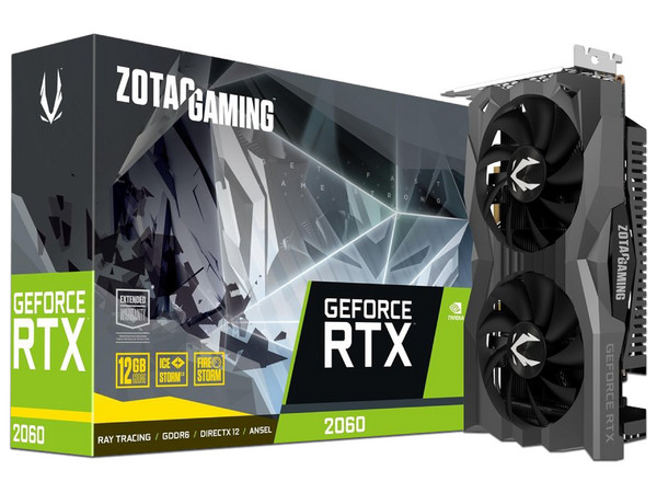Tarjeta de Video NVIDIA GeForce RTX 2060 ZOTAC GAMING Twin Fan, 12GB GDDR6, 1xHDMI, 3xDisplayPort, PCI Express 3.0.