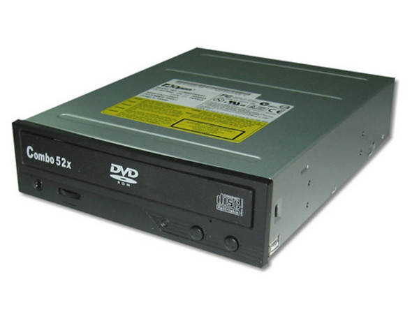 Combo AOpen : Quemador de CDs Graba/Regraba/Lee: 52x/24x/52x y lee DVD-ROM 16X. Color Negro