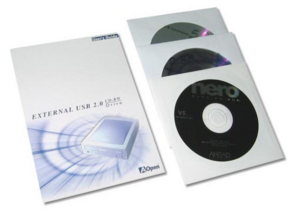 Quemador de CDs AOpen, Externo, Graba/Regraba/Lee: 52x/24x/52x, Interfase USB.
