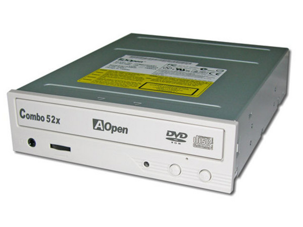 Combo AOpen Quemador de CDs Graba/Regraba/Lee: 52x/32x/52x y lee DVD-ROM 16X.