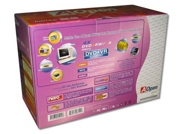 Quemador de DVD+R/+RW  y CDs, Marca AOpen, 
DVD+RW: Graba/Regraba/Lee: 4x/4x/8x, 
CD-RW: Graba/Regraba/Lee: 24x/10x/40x