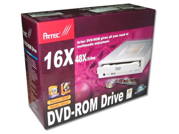 Unidad DVD-ROM ARTEC 16X DVD / 48X CD-ROM