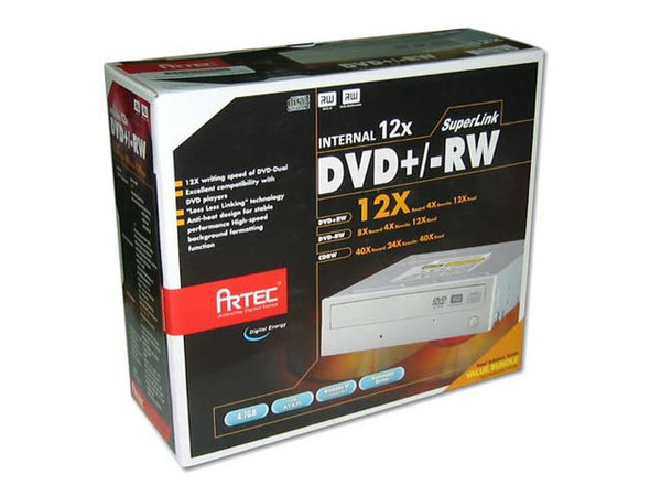 Quemador Artec Multiformato DVD±R/±RW,
DVD+RW: Graba/Regraba/Lee : 12x/4x/12x, 
DVD- RW: Graba/Regraba/Lee : 8x/4x/12x,
CD-RW: Graba/Regraba/Lee: 40x/24x/40x