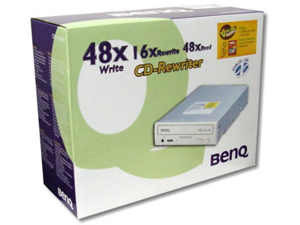 Quemador de CDs BenQ, Graba: 48x, ReGraba: 16x, Lee: 48x, Interno, Interfase IDE.