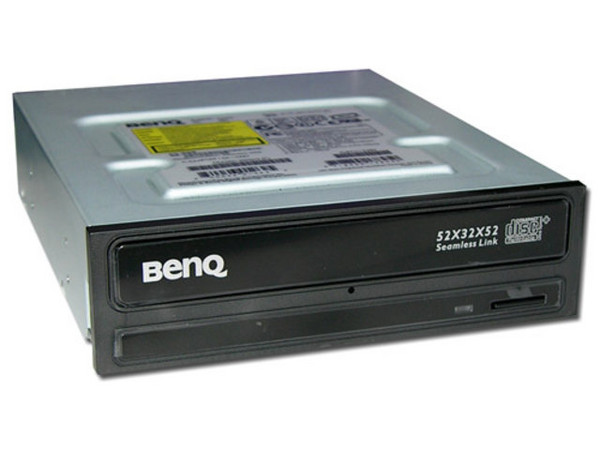 Quemador de CDs BenQ, Graba/Regraba/Lee: 52X/32X/52X. Color Negro