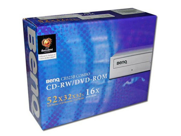 Combo BenQ, Quemador de CDs Graba/Regraba/Lee: 52x/32x/52x y lee DVD-ROM 16X.