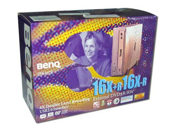 Quemador BenQ, Externo Multiformato, USB 2.0:
DVD+RW: Graba/Regraba/Lee: 16x/4x/16x,
DVD-RW: Graba/Regraba/Lee: 16x/4x/16x,
DVD+R DL: Graba 2.4x,
CD-RW: Graba/Regraba/Lee: 40x/24x/40x