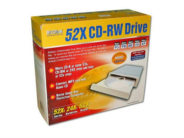 Quemador de CDs BusLink, Graba/Regraba/Lee: 52x/24x/52x, Interno.