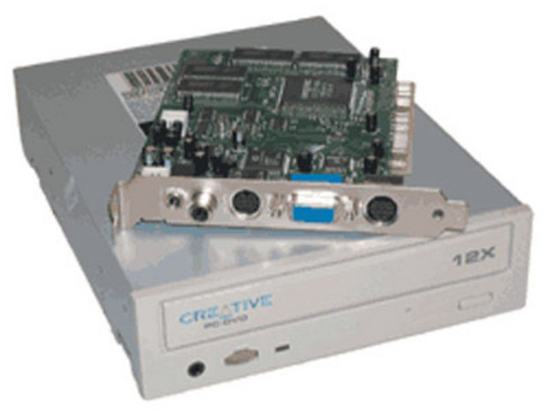 Unidad DVD-ROM Creative Labs PC-DVD ENCORE 12X, Funciona como CD-ROM 40X, Incluye tarjeta decodificadora Dxr3 para ver en TV. Software en Español

