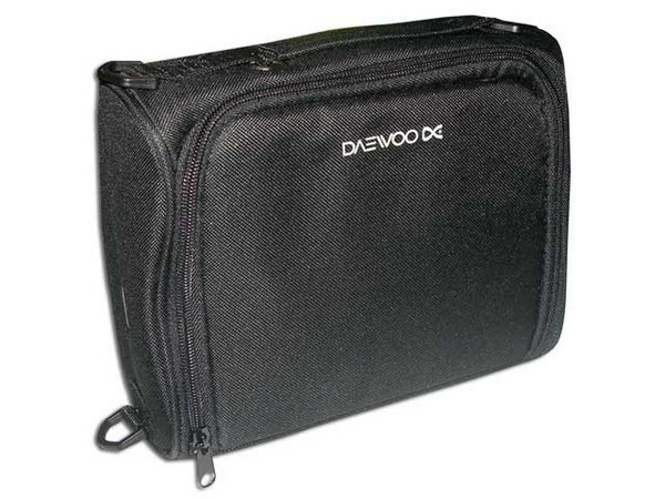 DVD Portátil Daewoo con Pantalla LCD Widescreen de 7”, Multiregión, Color Negro con Plateado