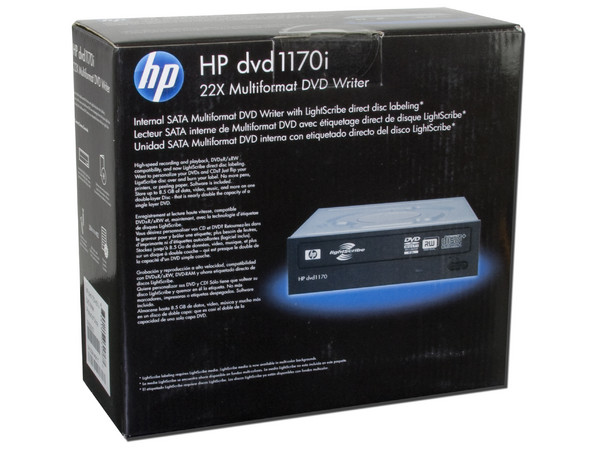 Quemador HP 1170i, Lightscribe! SATA::
DVD+RW: Graba/Regraba/Lee: 22x/8x/16x,
DVD+R DL: 8x, DVD-R DL: 8x, DVD-RAM: 12x,
DVD-RW: Graba/Regraba/Lee: 22x/6x/16x,
CD-RW: Graba/Regraba/Lee: 48x/32x/48x