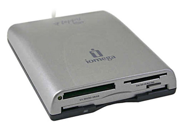 Unidad de Disquetes y Card Reader 7 en 1 Iomega Externo, USB