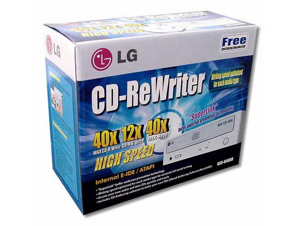 Quemador de CDs LG, Interno, Velocidades Graba / Regraba / Lee :: 40x/12x/40x.