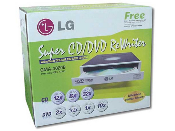 Quemador LG de DVD'S 2X/1X/10X y CD'S LG 12X/8X/32X