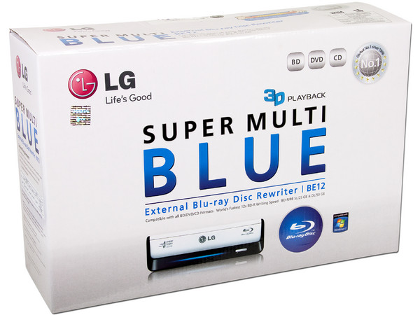 Quemador de Blu-ray LG Externo 12x, reproduce Blu-ray 3D, eSATA y USB 2.0