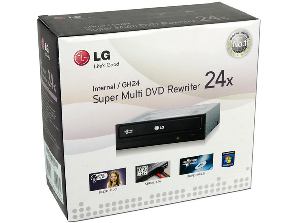 Quemador LG, Serial ATA:
DVD+RW: Graba/Regraba/Lee: 24x/8x/16x,
DVD+R DL: 12x, DVD-R DL: 12x, DVD-RAM: 12x,
DVD-RW: Graba/Regraba/Lee: 24x/6x/16x,
CD-RW: Graba/Regraba/Lee: 48x/32x/48x