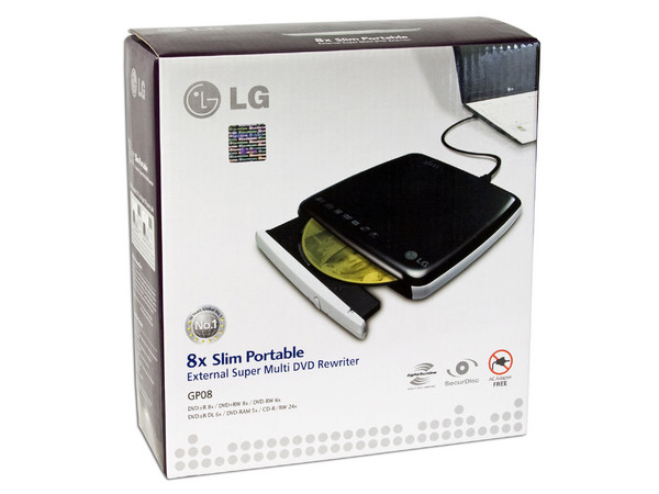 Quemador LG Externo Slim USB 2.0, Negro:
no necesita cable de alimentación,
DVD+RW: Graba/Regraba/Lee: 8x/8x/8x,
DVD+R DL: Graba 6X, DVD-R DL: Graba 6X,
DVD-RW: Graba/Regraba/Lee: 8x/6x/8x,
CD-RW: Graba/Regraba/Lee: 24x/24x/24x.