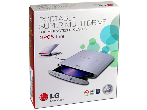 Quemador LG Externo Slim USB 2.0, Blanco:
no necesita cable de alimentación,
DVD+RW: Graba/Regraba/Lee: 8x/8x/8x,
DVD+R DL: Graba 6X, DVD-R DL: Graba 6X,
DVD-RW: Graba/Regraba/Lee: 8x/6x/8x,
CD-RW: Graba/Regraba/Lee: 24x/24x/24x