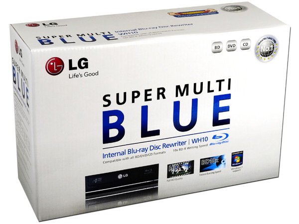 Quemador de Blu-ray LG, Serial ATA :
BD-R 10X, BD-RE 2X, DVD 16X,
DVD+R DL: 8X, DVD-R DL: 8X,
CD-R: 48X, CD-RW: 24X  