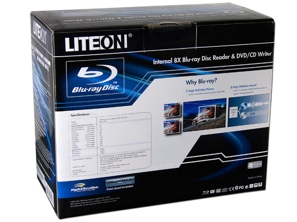 Combo Liteon Lectora de Discos Blu-ray y quemadora de DVD/CD, Interna, 8X, SATA.