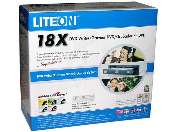Quemador Liteon, Multiformato DVD±R/±RW:
DVD+RW: Graba/Regraba/Lee: 18x/8x/16x,
DVD+R DL: 8X, DVD-R DL: 8X, DVD-RAM: 12X,
DVD-RW: Graba/Regraba/Lee: 18x/6x/16x,
CD-RW: Graba/Regraba/Lee: 48x/32x/48x