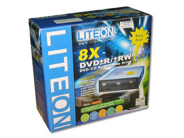 Quemador LiteOn Color Negro, Multiformato(DVD/CD-RW):
DVD-RW+: Graba/Regraba/Lee : 8x/4x/12x, 
DVD-RW-: Graba/Regraba/Lee : 8x/4x/12x, 
CD-RW: Graba/Regraba/Lee: 24x/24x/40x