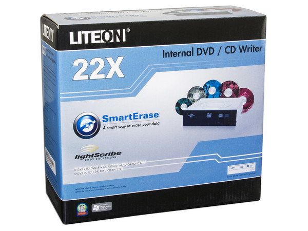 Quemador Liteon, Lightscribe! IDE::
DVD+RW: Graba/Regraba/Lee: 22x/8x/16x,
DVD+R DL: 8x, DVD-R DL: 8x, DVD-RAM: 12x,
DVD-RW: Graba/Regraba/Lee: 22x/6x/16x,
CD-RW: Graba/Regraba/Lee: 48x/32x/48x
