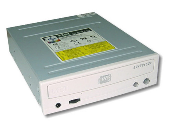 Quemador de CDs MSI, Interno, Velocidades Graba/Regraba/Lee : 52x/32x/52x.