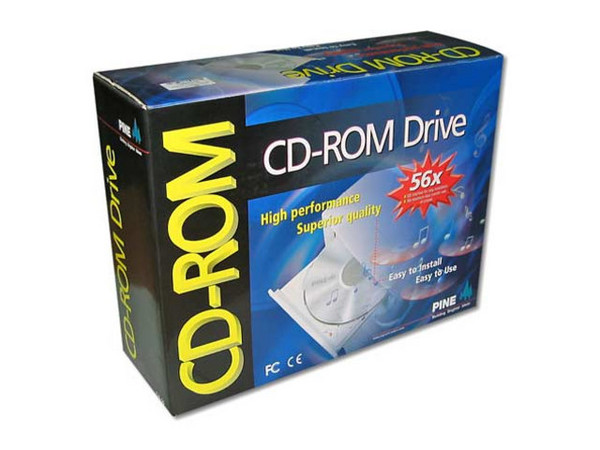 Unidad CD-ROM Marca PINE, Interno, 56X, Interfase IDE.