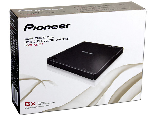 Quemador Pionner Externo Slim USB 2.0, Negro:
no necesita cable de alimentación,
DVD+RW: Graba/Regraba/Lee: 8x/8x/8x,
DVD+R DL: Graba 6X, DVD-R DL: Graba 6X,
DVD-RW: Graba/Regraba/Lee: 8x/6x/8x,
CD-RW: Graba/Regraba/Lee: 24x/24x/24x