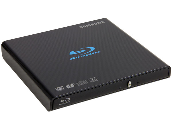 Quemador Slim Externo de Blu-ray, DVD y CD  Samsung  6x, reproduce Blu-ray 3D, USB 2.0