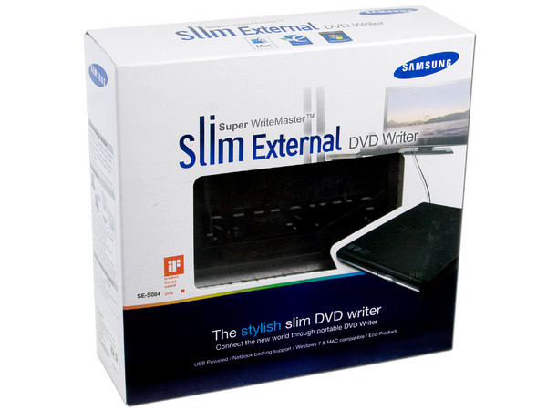 Quemador Samsung Externo Slim USB 2.0:
no necesita cable de alimentación,
DVD+RW: Graba/Regraba/Lee: 8x/8x/8x,
DVD+R DL: Graba 6X, DVD-R DL: Graba 6X,
DVD-RW: Graba/Regraba/Lee: 8x/6x/8x,
CD-RW: Graba/Regraba/Lee: 24x/24x/24x.