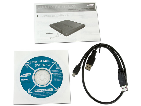 Quemador Samsung Externo Slim USB 2.0:
no necesita cable de alimentación,
DVD+RW: Graba/Regraba/Lee: 8x/8x/8x,
DVD+R DL: Graba 6X, DVD-R DL: Graba 6X,
DVD-RW: Graba/Regraba/Lee: 8x/6x/8x,
CD-RW: Graba/Regraba/Lee: 24x/24x/24x.