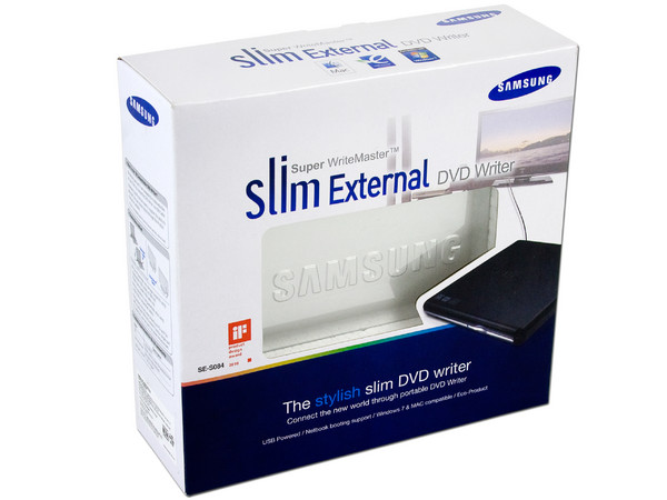 Quemador Samsung Externo Slim USB 2.0, Plateado:
no necesita cable de alimentación,
DVD+RW: Graba/Regraba/Lee: 8x/8x/8x,
DVD+R DL: Graba 6X, DVD-R DL: Graba 6X,
DVD-RW: Graba/Regraba/Lee: 8x/6x/8x,
CD-RW: Graba/Regraba/Lee: 24x/24x/